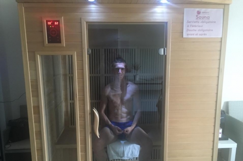 Emeric au sauna