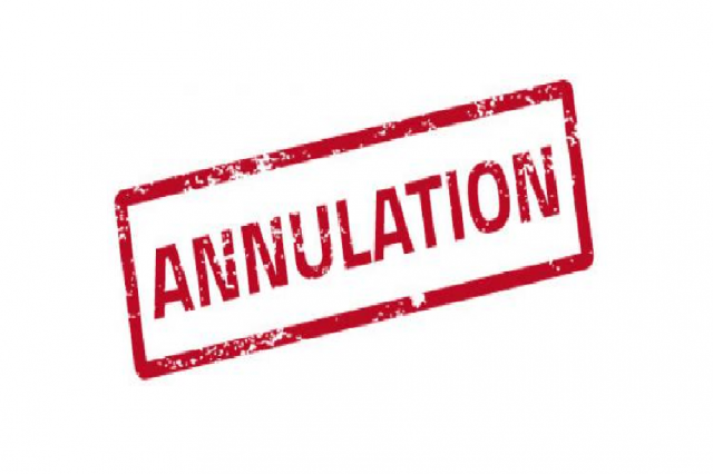 ANNULATION